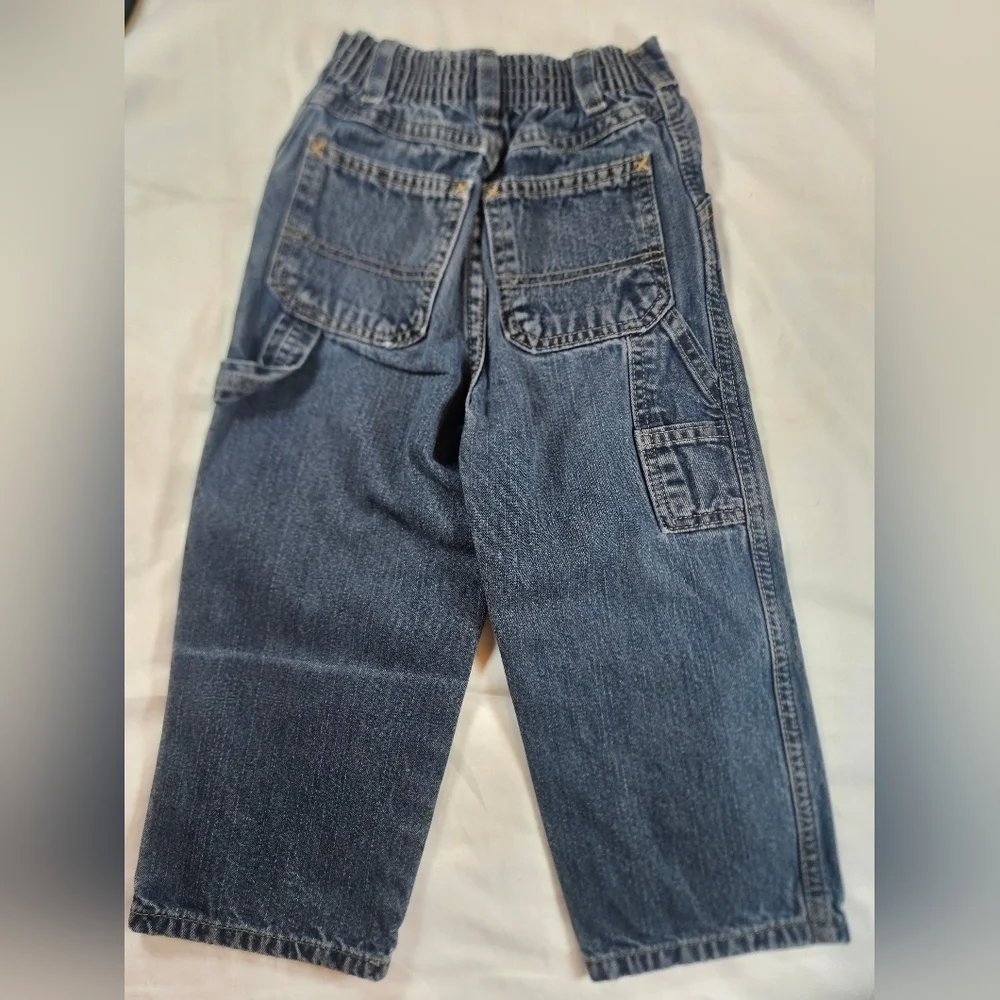 Graphite Jeanswear Boys Blue Long Carpenter Jeans Size 4T